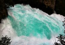Водопады хука - самая посещаемая достопримечательность новой зеландии Водопады хука